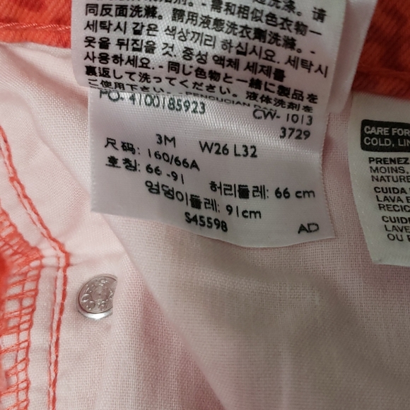 LEVI'S 524 orange jeans - Picture 10 of 15